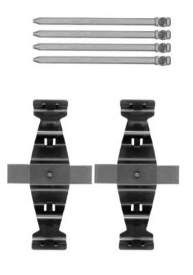 HELLA PAGID 8dz355204241 -  Комплектующие, колодки дискового тормоза